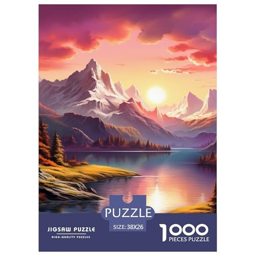 Seen und schneebedeckte Berge 1000 Stücke Animation Challenge Puzzle Clever Rätsel Farbenfrohes Für Erwachsene Und Kinder 38x26cm/1000pcs Seen und schneebedeckte Berge 1000 Stücke Animation Challenge Puzzle Clever Rätsel Farbenfrohes Für Erwachsene Und Kinder 38x26cm/1000pcs von BZZOLASP