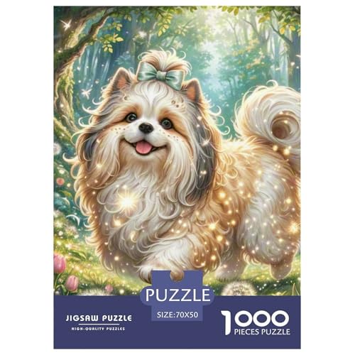 Shih Tzu 1000 Teile Tiere Papiernes Puzzle Clever Rätsel Farbenfrohes Für Erwachsene Und Kinder 70x50cm/1000pcs Shih Tzu 1000 Teile Tiere Papiernes Puzzle Clever Rätsel Farbenfrohes Für Erwachsene Und Kinder 70x50cm/1000pcs von BZZOLASP