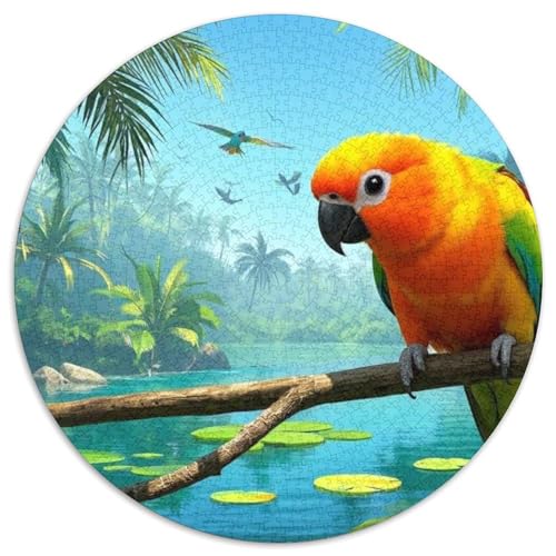 Sonne Conure 1000 Stück Wildtiere Puzzle Für Erwachsene Impossible Game Clever Rätsel Für Erwachsene Und Kinder 1000pcs (67.5x67.5cm) von BZZOLASP