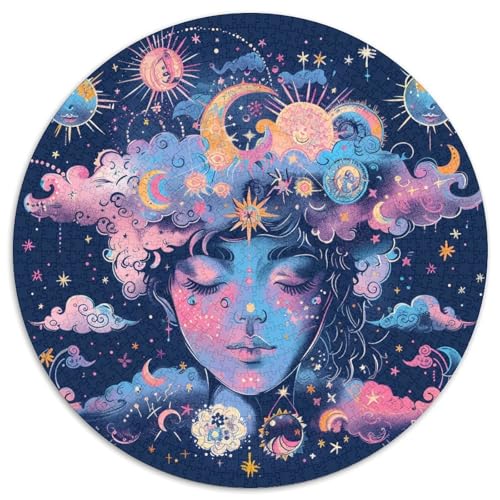Sonne und Mond 1000 Teile Puzzles-Geschenk Impossible Spiel Farbenfrohes Für Erwachsene Und Kinder 1000pcs (67.5x67.5cm) von BZZOLASP