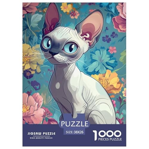 Sphinx Katze 1000 Teile Animation Challenge Puzzle Farbenfrohes Farbenfrohes Für Erwachsene Und Kinder 38x26cm/1000pcs Sphinx Katze 1000 Teile Animation Challenge Puzzle Farbenfrohes Farbenfrohes Für Erwachsene Und Kinder 38x26cm/1000pcs von BZZOLASP