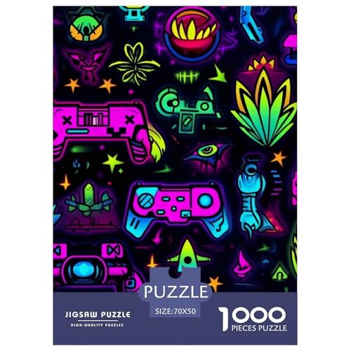 Spiel 1000 Stücke Herausforderndes Puzzle Clever Rätsel Für Erwachsene Und Kinder 70x50cm/1000pcs von BZZOLASP