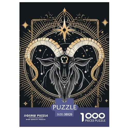 Steinbock 1000 Stücke Challenge Puzzle Impossible Spiel Farbenfrohes Für Erwachsene Und Kinder 38x26cm/1000pcs von BZZOLASP