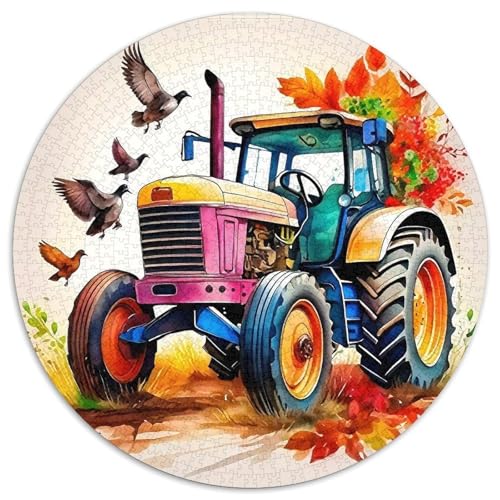 Traktor 1000 Stück Traktor Herausforderndes Puzzle Impossible Game Farbenfrohes Für Erwachsene Und Kinder 1000pcs (67.5x67.5cm) von BZZOLASP