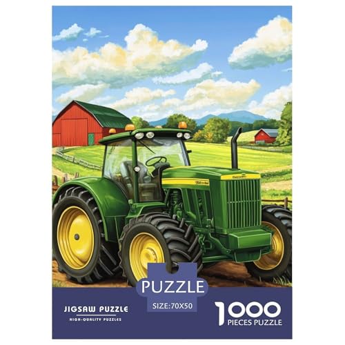 Traktor 1000 Teile Puzzle Für Erwachsene Impossible Spiel Farbenfrohes Für Erwachsene Und Kinder 70x50cm/1000pcs von BZZOLASP