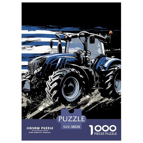Traktor 1000 Teile Puzzles-Geschenk Impossible Spiel Farbenfrohes Für Erwachsene Und Kinder 38x26cm/1000pcs von BZZOLASP