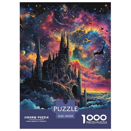 Traumschloss 1000 Stücke Animation Puzzle Für Erwachsene Farbenfrohes Für Erwachsene Und Kinder 70x50cm/1000pcs von BZZOLASP