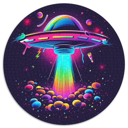 UFO 1000 Stück Jigsaw Puzzles Farbenfrohes Für Erwachsene Und Kinder 1000pcs (67.5x67.5cm) von BZZOLASP