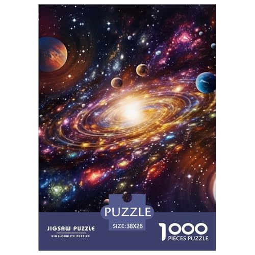 Universum Planet 1000 Teile Challenge Puzzle Farbenfrohes Farbenfrohes Für Erwachsene Und Kinder 38x26cm/1000pcs von BZZOLASP