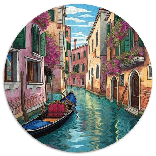 Venedig Wasserstadt 1000 Teile Animation Puzzles-Geschenk Impossible Spiel Clever Rätsel Für Erwachsene Und Kinder 1000pcs (67.5x67.5cm) von BZZOLASP