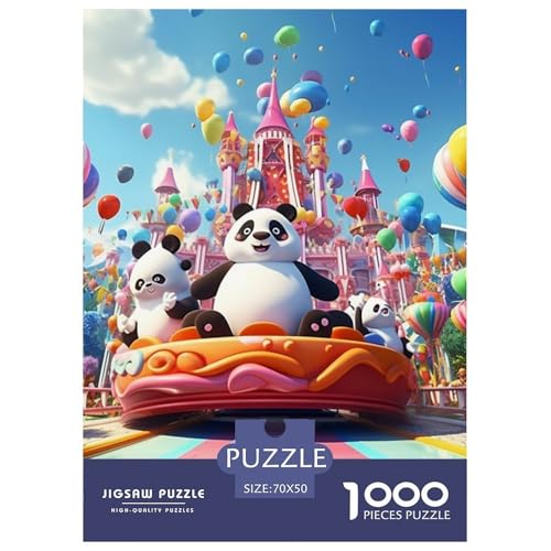 Vergnügungsparks 1000 Teile Animation Herausforderndes Puzzle Impossible Game Farbenfrohes Für Erwachsene Und Kinder 70x50cm/1000pcs von BZZOLASP