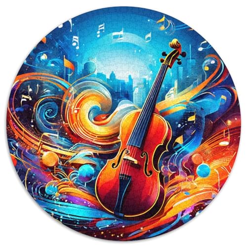 Violine Musik 1000 Stück Animation Challenge Puzzle Farbenfrohes Clever Rätsel Für Erwachsene Und Kinder 1000pcs (67.5x67.5cm) von BZZOLASP