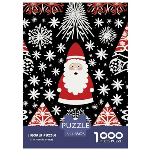 Weihnachten 1000 Teile Papiernes Puzzle Impossible Spiel Farbenfrohes Für Erwachsene Und Kinder 38x26cm/1000pcs von BZZOLASP