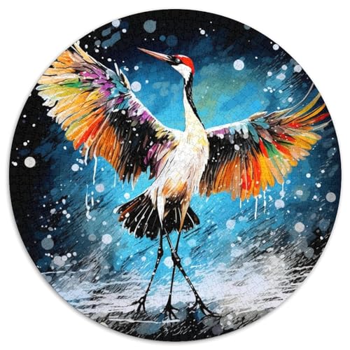 Weißer Kran 1000 Stück Animation Puzzle Für Erwachsene Farbenfrohes Für Erwachsene Und Kinder 1000pcs (67.5x67.5cm) von BZZOLASP