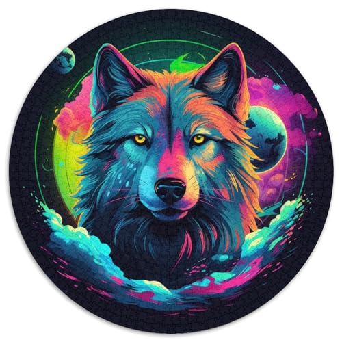 Wolf 1000 Stück Puzzle Für Erwachsene Impossible Spiel Farbenfrohes Für Erwachsene Und Kinder 1000pcs (67.5x67.5cm) von BZZOLASP