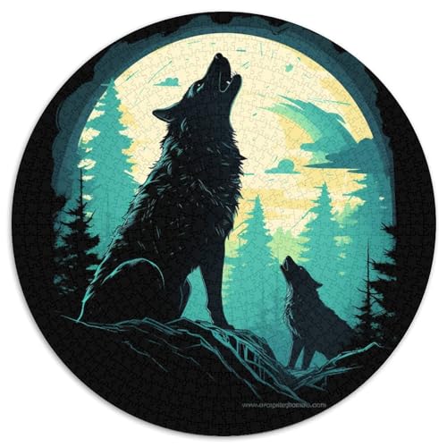 Wolf 1000 Teile Jigsaw Puzzles Impossible Spiel Clever Rätsel Für Erwachsene Und Kinder 1000pcs (67.5x67.5cm) von BZZOLASP