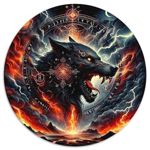 Wolf 1000 Teile Wolf Puzzles-Geschenk Clever Rätsel Farbenfrohes Für Erwachsene Und Kinder 1000pcs (67.5x67.5cm) von BZZOLASP