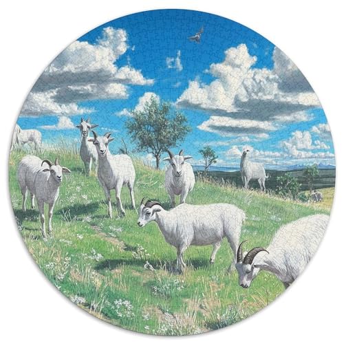 Ziege 1000 Teile Puzzles-Geschenk Impossible Spiel Farbenfrohes Für Erwachsene Und Kinder 1000pcs (67.5x67.5cm) von BZZOLASP