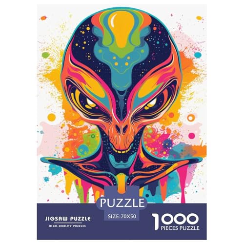 außerirdisches Leben 1000 Teile Jigsaw Puzzles Farbenfrohes Farbenfrohes Für Erwachsene Und Kinder 70x50cm/1000pcs von BZZOLASP