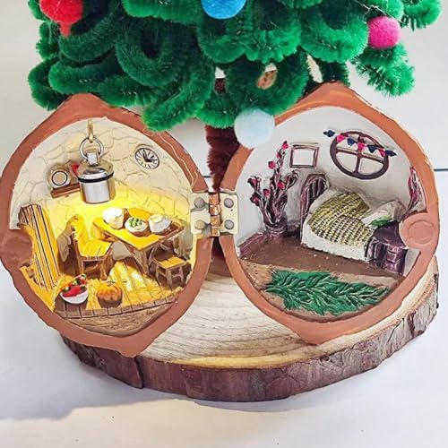 Walnusshuschel-Puppenhaus, Walnuss-Muschel-Puppenhaus Mini, Handgefertigtes Walnussschalen-Puppenhaus Tiny World Inside Walnuts, 3D-Walnuss-Muschel-Puppenhaus, niedliche Mini-Bibliothek, Walnusshuschel-Puppenhaus, Walnuss-Muschel-Puppenhaus Mini, Handgefertigtes Walnussschalen-Puppenhaus Tiny World Inside Walnuts, 3D-Walnuss-Muschel-Puppenhaus, niedliche Mini-Bibliothek, von BaYuYPOO