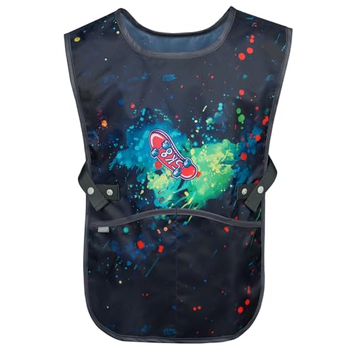 Baagl Kinderschürze Mädchen Jungen Kochschürze Kinder, Schürze Malschürze Bastelschürze für Kinder (Chill) von Baagl