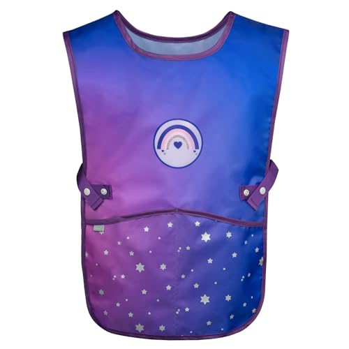 Baagl Kinderschürze Mädchen Jungen Kochschürze Kinder, Schürze Malschürze Bastelschürze für Kinder (Herz) von Baagl