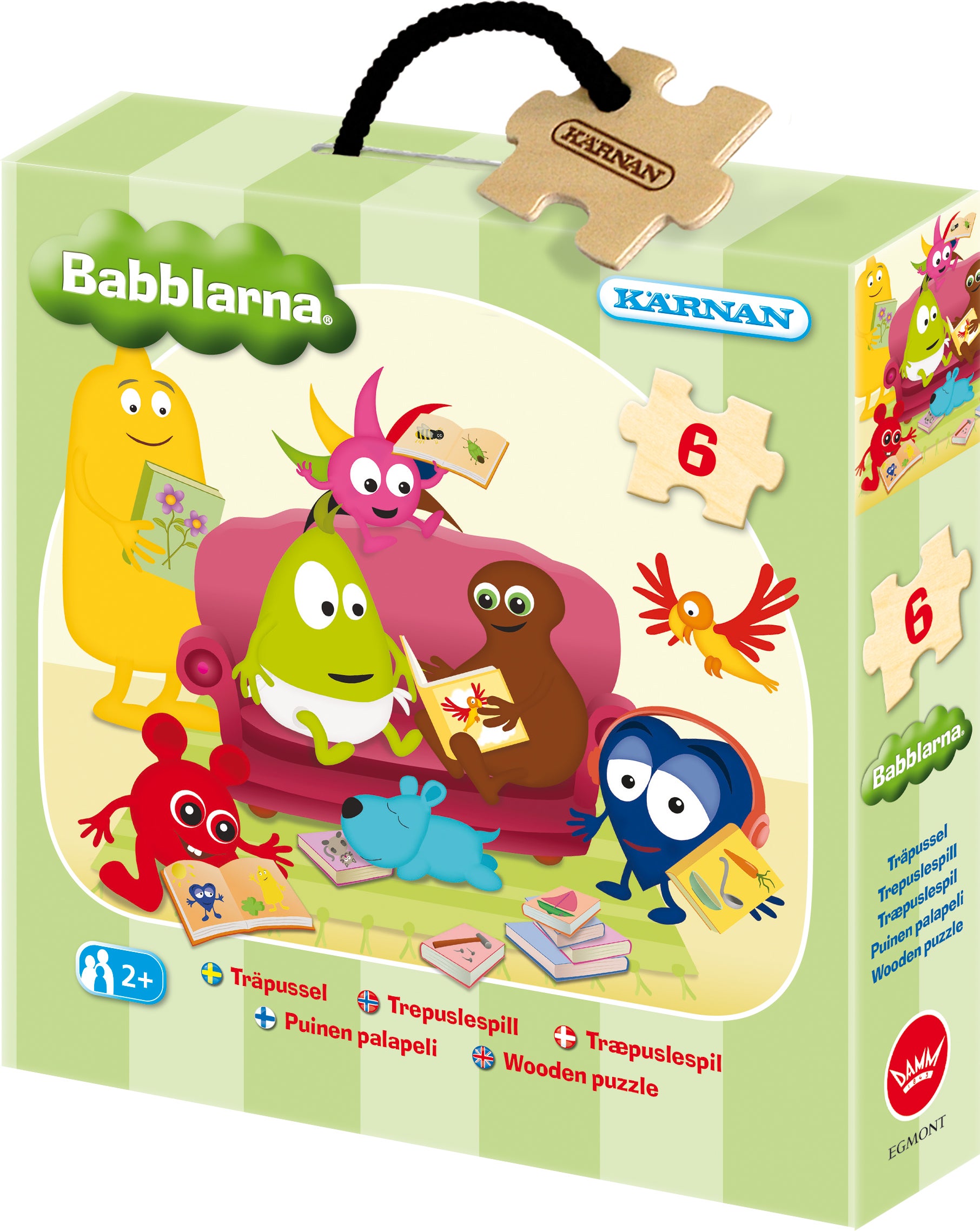 Kärnan Babblarna Holzpuzzle 6 Teile Kärnan Babblarna Holzpuzzle 6 Teile von Babblarna