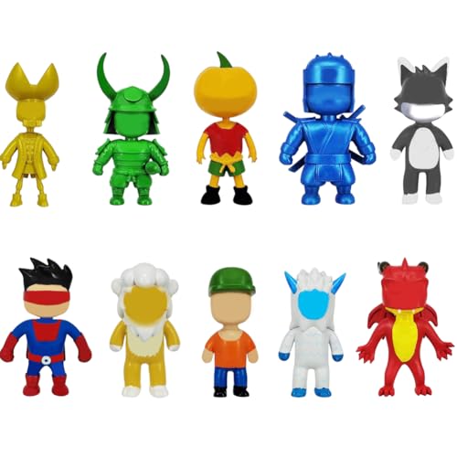 Babioms 10Pcs Guys Mini Figuren Set, Guys Spiel Cartoon Charaktere Statue Action Figuren, Kuchen Topper, Schreibtisch-Ornamente für Spiele-Fans von Babioms