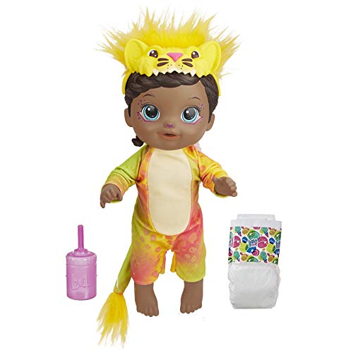 Baby Alive Rainbow Wildcats Puppe, Löwe, Zubehör, Getränke, Nässe, Löwenspielzeug für Kinder ab 3 Jahren, schwarzes Haar Baby Alive Rainbow Wildcats Puppe, Löwe, Zubehör, Getränke, Nässe, Löwenspielzeug für Kinder ab 3 Jahren, schwarzes Haar von Baby Alive