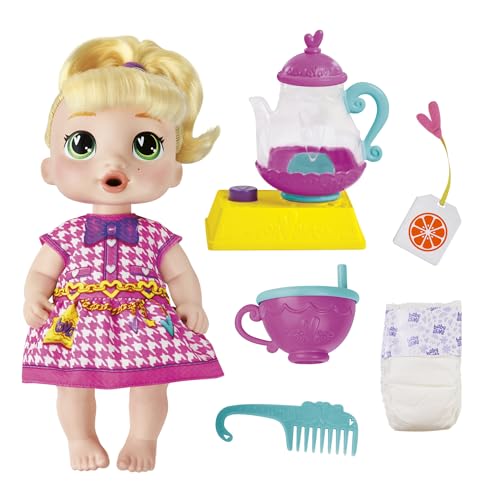 Baby Alive Bubbly Tea Party LaLa GooGoo Puppe mit Teekanne Zubehör, Blondes Haar, 11 Zoll, Spielzeug für 3 Jahre alte Mädchen und Jungen & Up Baby Alive Bubbly Tea Party LaLa GooGoo Puppe mit Teekanne Zubehör, Blondes Haar, 11 Zoll, Spielzeug für 3 Jahre alte Mädchen und Jungen & Up von Baby Alive