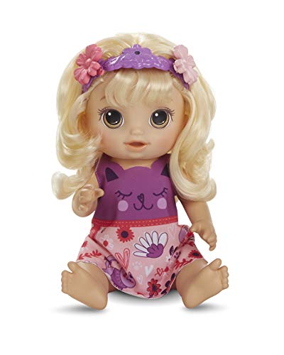 Baby Alive Haarzauber Baby mit blondem Haar, sprechende Puppe mit Haaren, die wachsen und kürzer Werden, Spielzeug für Kinder ab 3 Jahren von Baby Alive