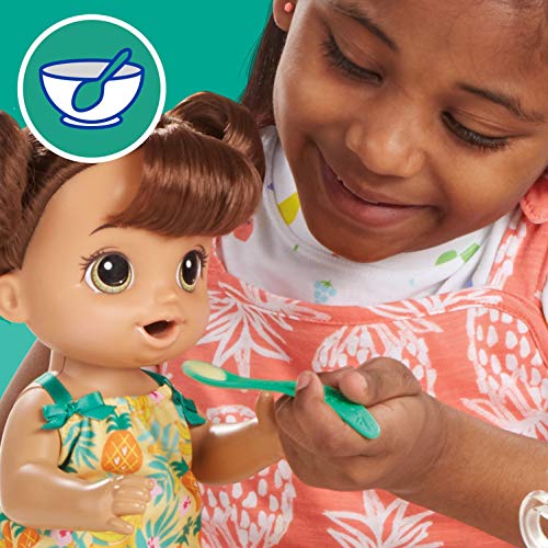 Baby Alive Magical Mixer Baby Doll Tropical Treat with Blender Accessories, Drinks, Wets, Eats, Brown Hair Toy for Children Aged 3 and Up Baby Alive Magical Mixer Baby Doll Tropical Treat with Blender Accessories, Drinks, Wets, Eats, Brown Hair Toy for Children Aged 3 and Up von Baby Alive