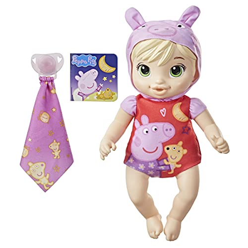 Baby Alive Peppa Pig Puppe Gute Nacht, Spielzeug für die erste Babypuppe, weicher Körper, für Kinder ab 2 Jahren, blond (F2387) von Baby Alive