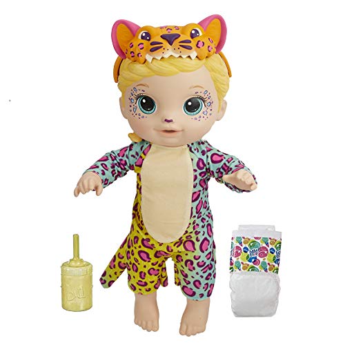 Baby Alive Rainbow Wildcats Puppe, Leopard, Zubehör, Getränke, Nässe, Leopardenspielzeug für Kinder ab 3 Jahren, Blondes Haar Baby Alive Rainbow Wildcats Puppe, Leopard, Zubehör, Getränke, Nässe, Leopardenspielzeug für Kinder ab 3 Jahren, Blondes Haar von Baby Alive