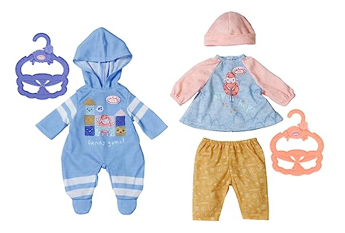 BABY Born 834633 Puppenoutfit, Little Tagesoutfit 36cm, Einteiler in blau oder Outfit aus Kleid, Leggings und Mütze, Farbe Nicht frei wählbar BABY Born 834633 Puppenoutfit, Little Tagesoutfit 36cm, Einteiler in blau oder Outfit aus Kleid, Leggings und Mütze, Farbe Nicht frei wählbar von Baby Annabell