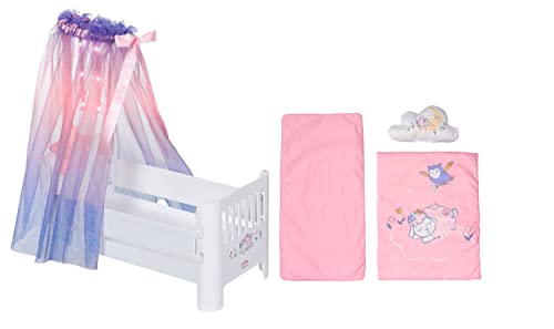Baby Annabell, Puppenbett weiß, Baby Annabell Sweet Dreams Bett, Bett für Puppen mit Himmel, Leuchtsternen, Schlaflied, Matratze, Decke und Kissen, 710302, Zapf Creation Baby Annabell, Puppenbett weiß, Baby Annabell Sweet Dreams Bett, Bett für Puppen mit Himmel, Leuchtsternen, Schlaflied, Matratze, Decke und Kissen, 710302, Zapf Creation von Baby Annabell