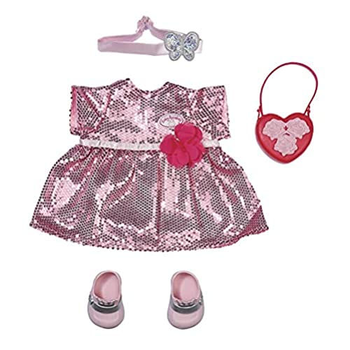Baby Annabell Deluxe Glamour Set mit Puppenkleid, Schuhen und Accessoires, für 43 cm Puppen, 705438 Zapf Creation von Baby Annabell