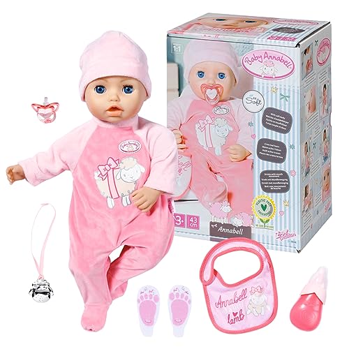 Baby Annabell Annabell 43cm, weiche Puppe mit 8 Funktionen, verschiedenen Sounds und Bewegungen, 43 cm große Puppe, 706299 Zapf Creation Baby Annabell Annabell 43cm, weiche Puppe mit 8 Funktionen, verschiedenen Sounds und Bewegungen, 43 cm große Puppe, 706299 Zapf Creation von Baby Annabell