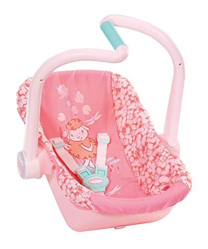 Baby Annabell Zapf Creation 703120 Active Komfortsitz - Puppenautositz, Puppen Maxi Cosi für 43cm große Puppen mit schwenkbaren Tragegriff und Dreipunkt-Gurt, rosa. von Baby Annabell