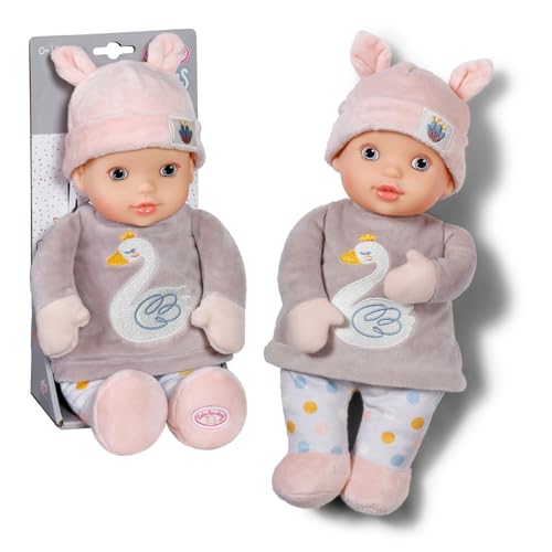 Baby Annabell for Babies Sweetie Mauve 30cm, weiche 30cm große Puppe aus Stoff mit integrierter Rassel, für Neugeborene, 710715 Zapf Creation von Baby Annabell