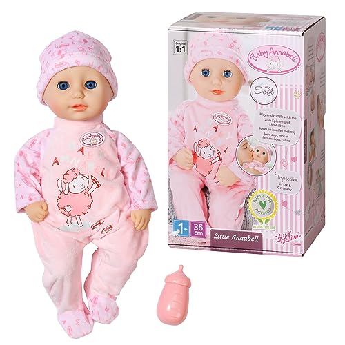 Baby Annabell Little Annabell,weiche Puppe mit Stoffkörper und Schlafaugen,36 cm große Puppe, 706466 Zapf Creation von Baby Annabell