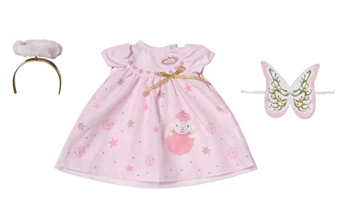 Baby Annabell Weihnachtskleid, Puppenkleid mit Flügeln und Haareif, für Puppen in 43 cm 707241 Zapf Creation von Baby Annabell