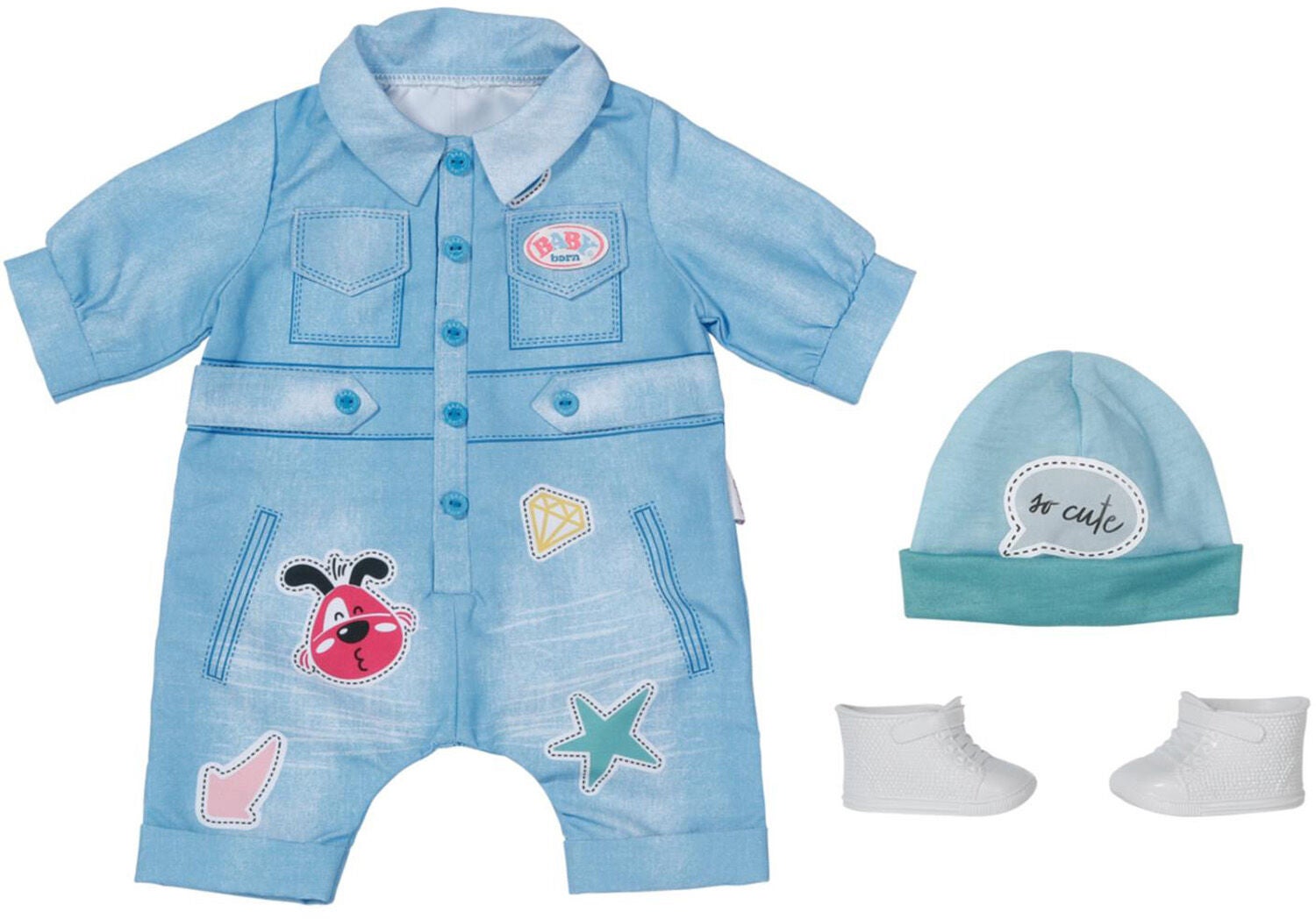 Baby Born Deluxe Puppenkleidung Jeansoverall 43 cm Baby Born Deluxe Puppenkleidung Jeansoverall 43 cm von Baby Born