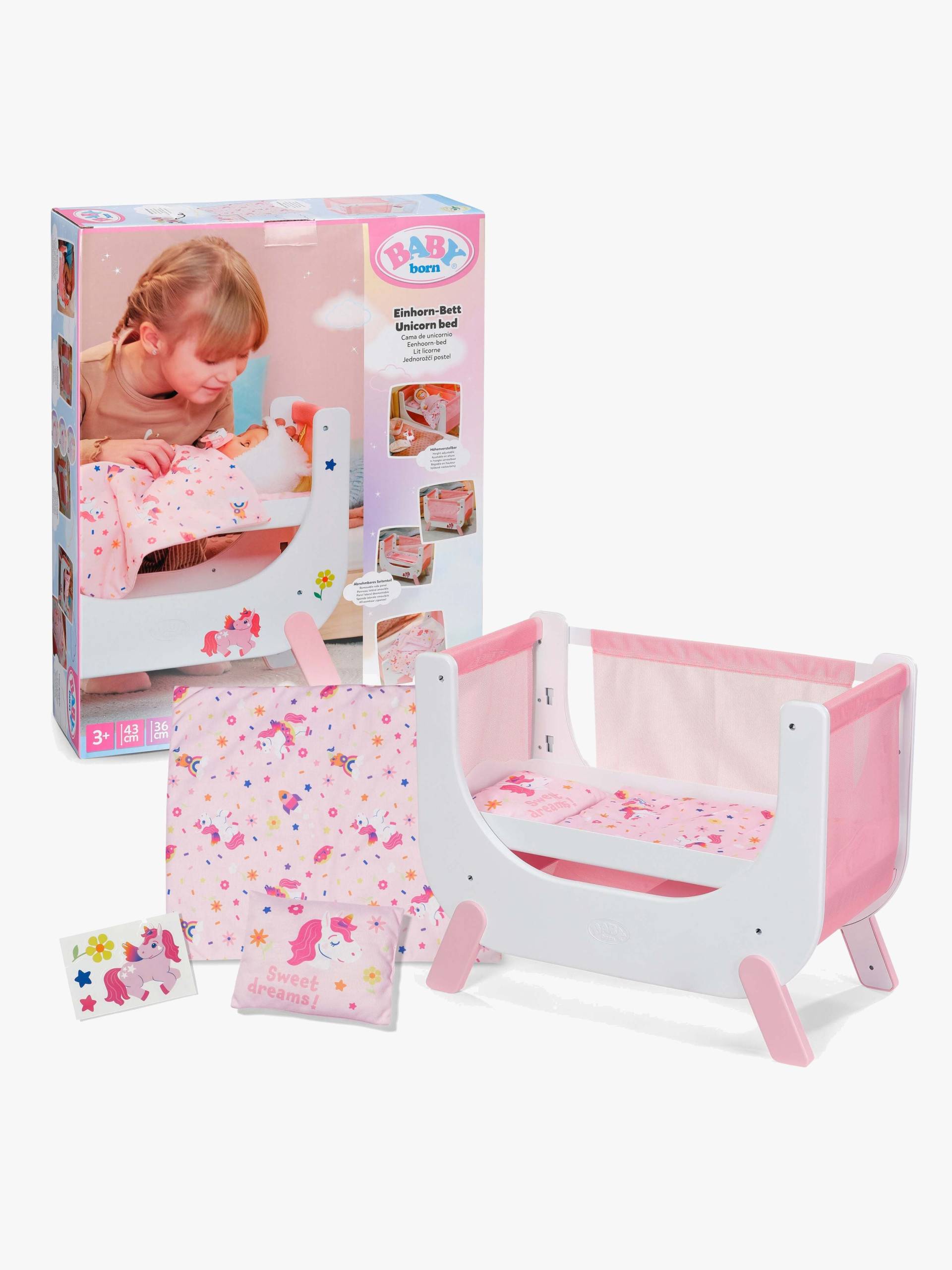 Baby Born Puppenzubehör Beistellbett Einhorn von Baby Born