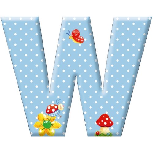 Deko-Buchstabe W BabyGlück Deko-Buchstabe W BabyGlück von Baby Charms
