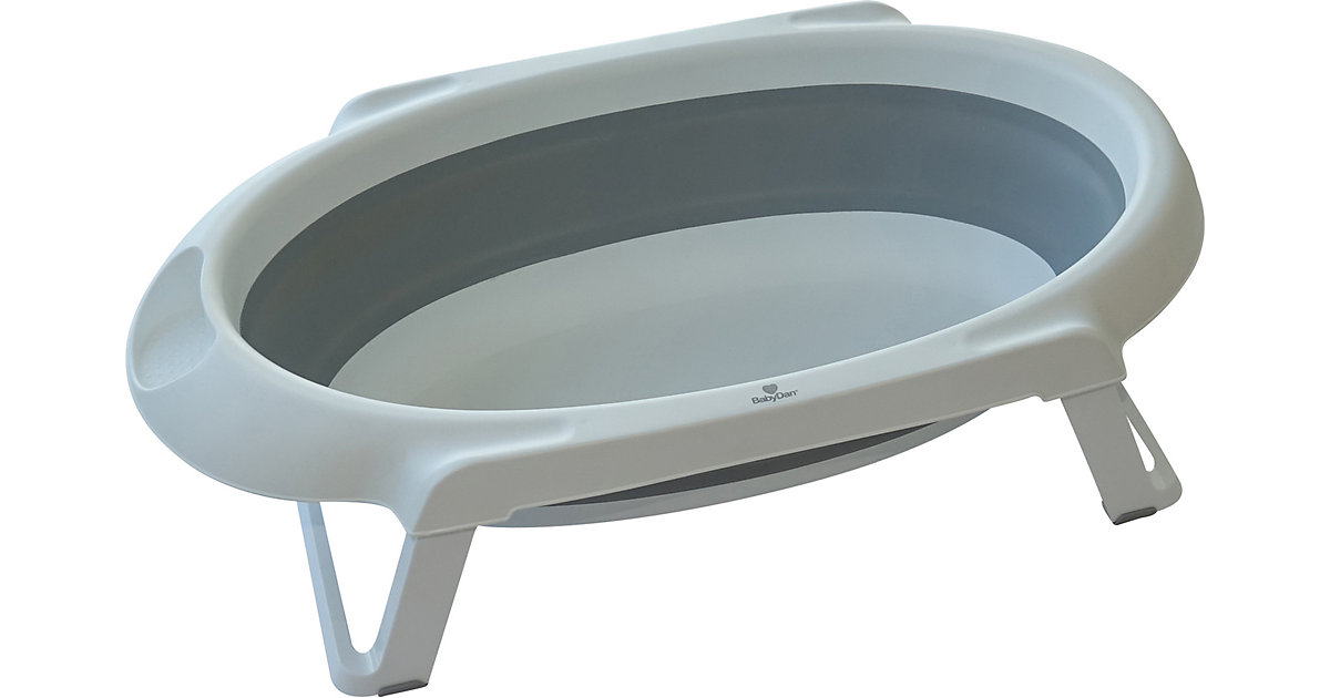 Badewanne, mit Stöpsel, faltbar, 30 Liter weiß/grau Badewanne, mit Stöpsel, faltbar, 30 Liter weiß/grau von Baby Dan