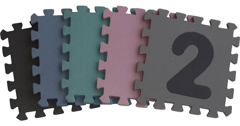 Dusty Green Playmat, 90 x 90 x 1,4 cm grün von Baby Dan