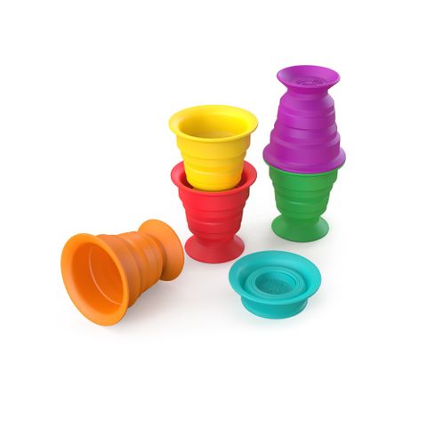 Baby Einstein Stack &  Squish Cups™ Aktivitätsspielzeug, Mehrfarbig, Babyspielzeug von Baby Einstein