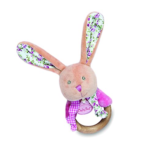 BABY NAT '– Rassel aus Holz, Hase, Pupi "Rosa" – BN0608 – Rosa von Baby Nat