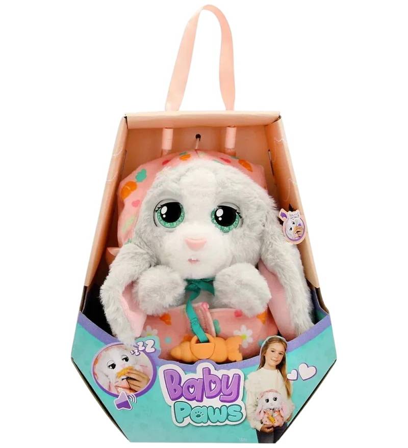 Baby Paws Interaktiv Kuscheltier - 24 cm - Bunny - Baby Paws - One Size - Kuscheltiere Baby Paws Interaktiv Kuscheltier - 24 cm - Bunny - Baby Paws - One Size - Kuscheltiere von Baby Paws